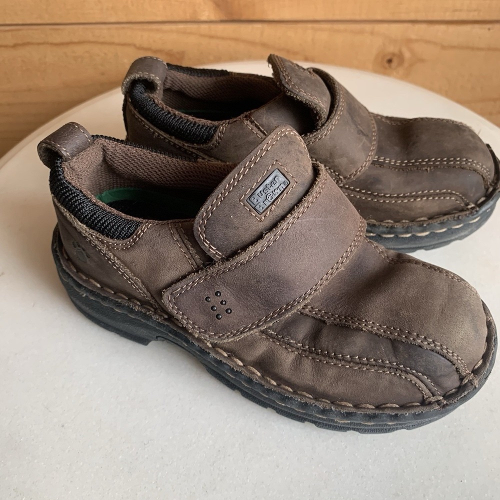 Buster Brown Loafers Size 9.5c Y2K Kids Boy's Shoes Hook And Loop‎ Closure